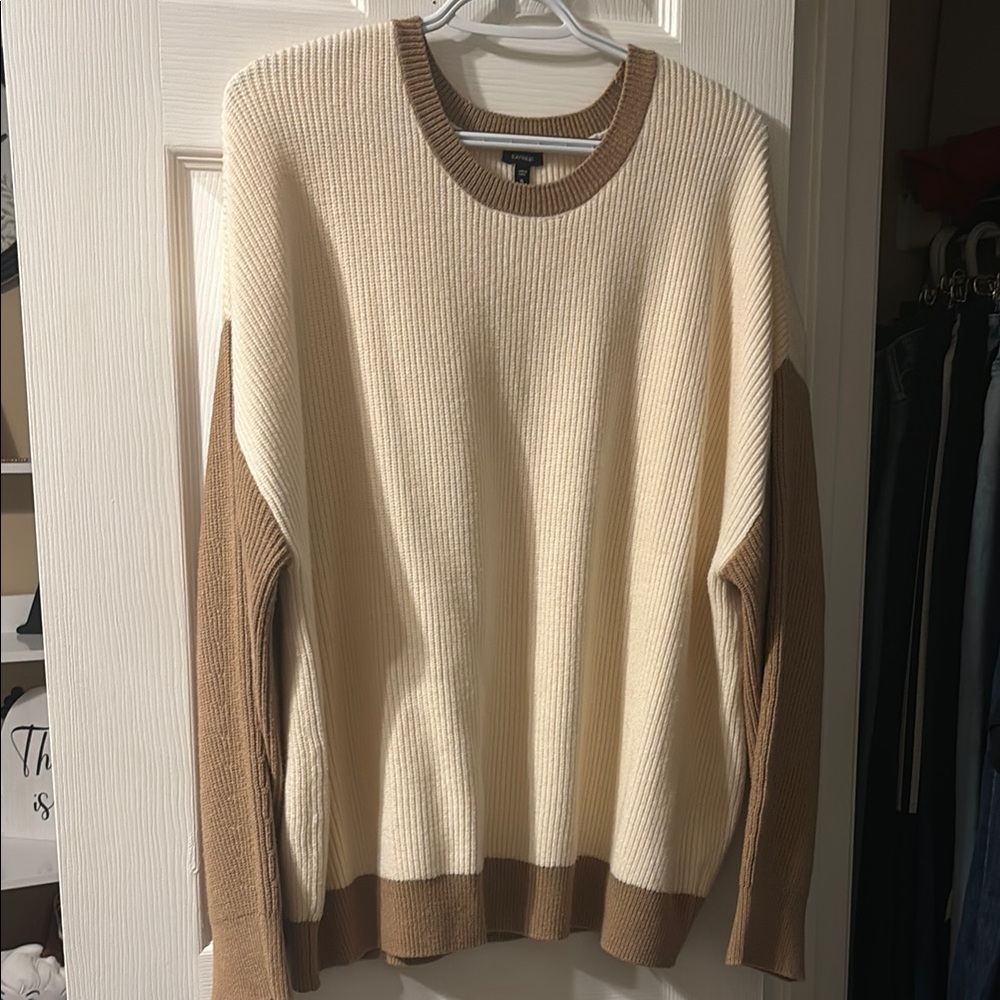 Women’s Cream & Brown Sweater